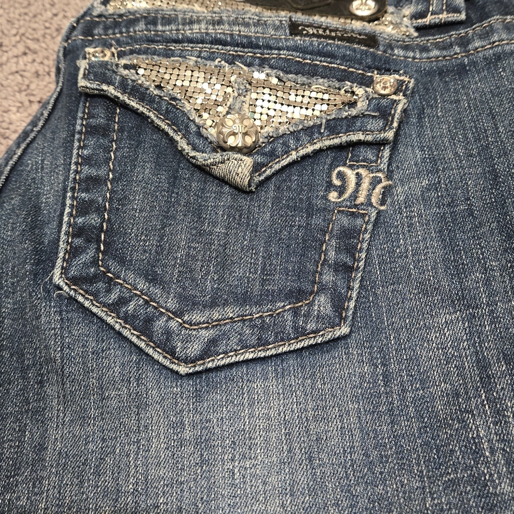 Women's Miss Me Blue Embellished Jeans